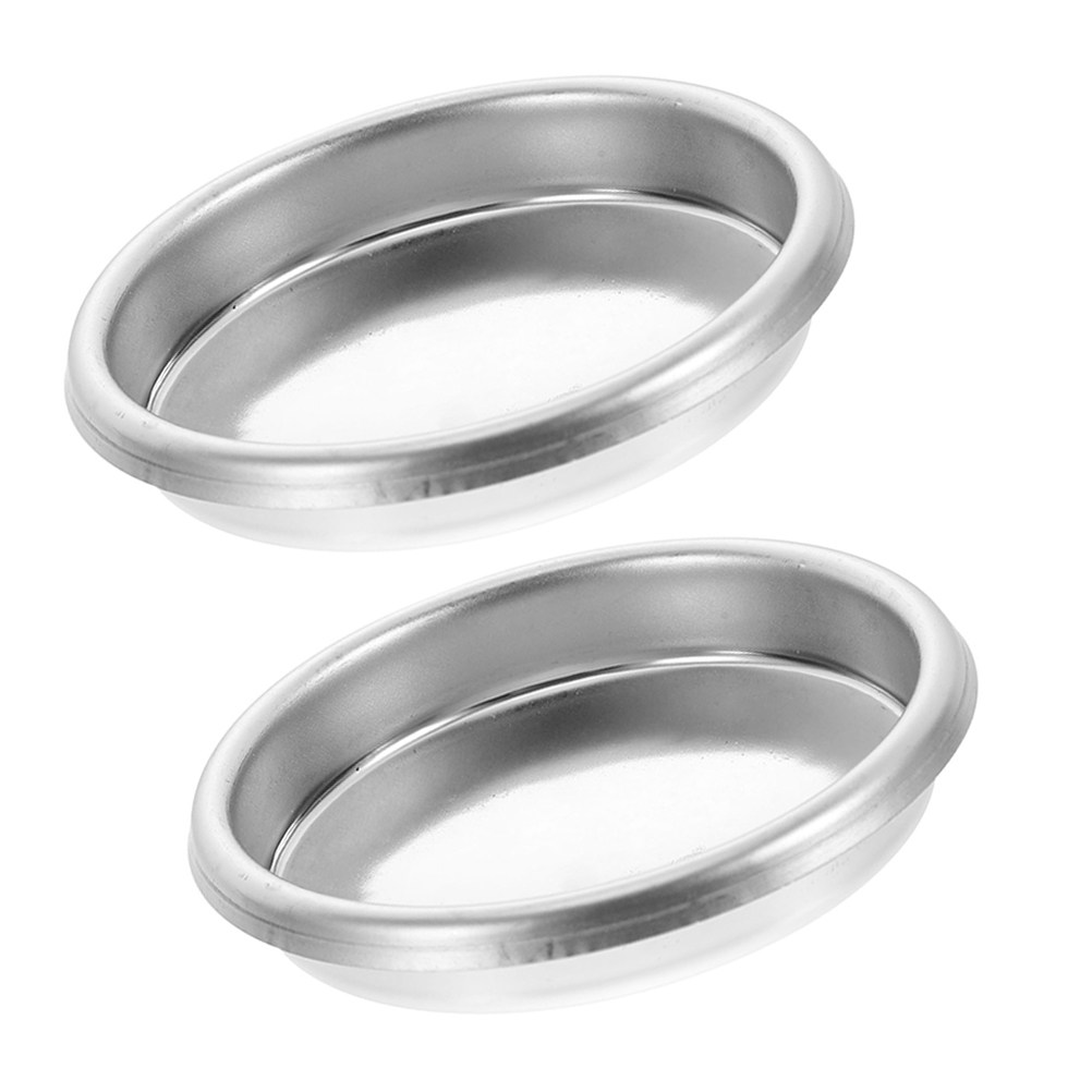Blind Filter Disc - แผ่นกรองสแตนเลส 2 ชิ้นสำหรับเครื่องชงกาแฟเอสเปรสโซ ทำความสะอาดแบบ Backflush เครื่องชงกาแฟกึ่งอัตโนมัติแบบสากล
