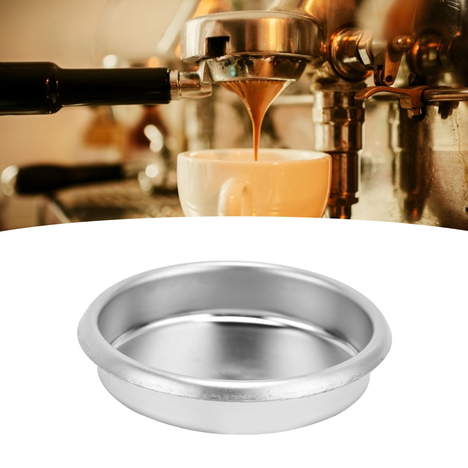Blind Filter Disc - แผ่นกรองโลหะสแตนเลสขนาด 54 มม. สำหรับเครื่องชงกาแฟ Breville Sage8