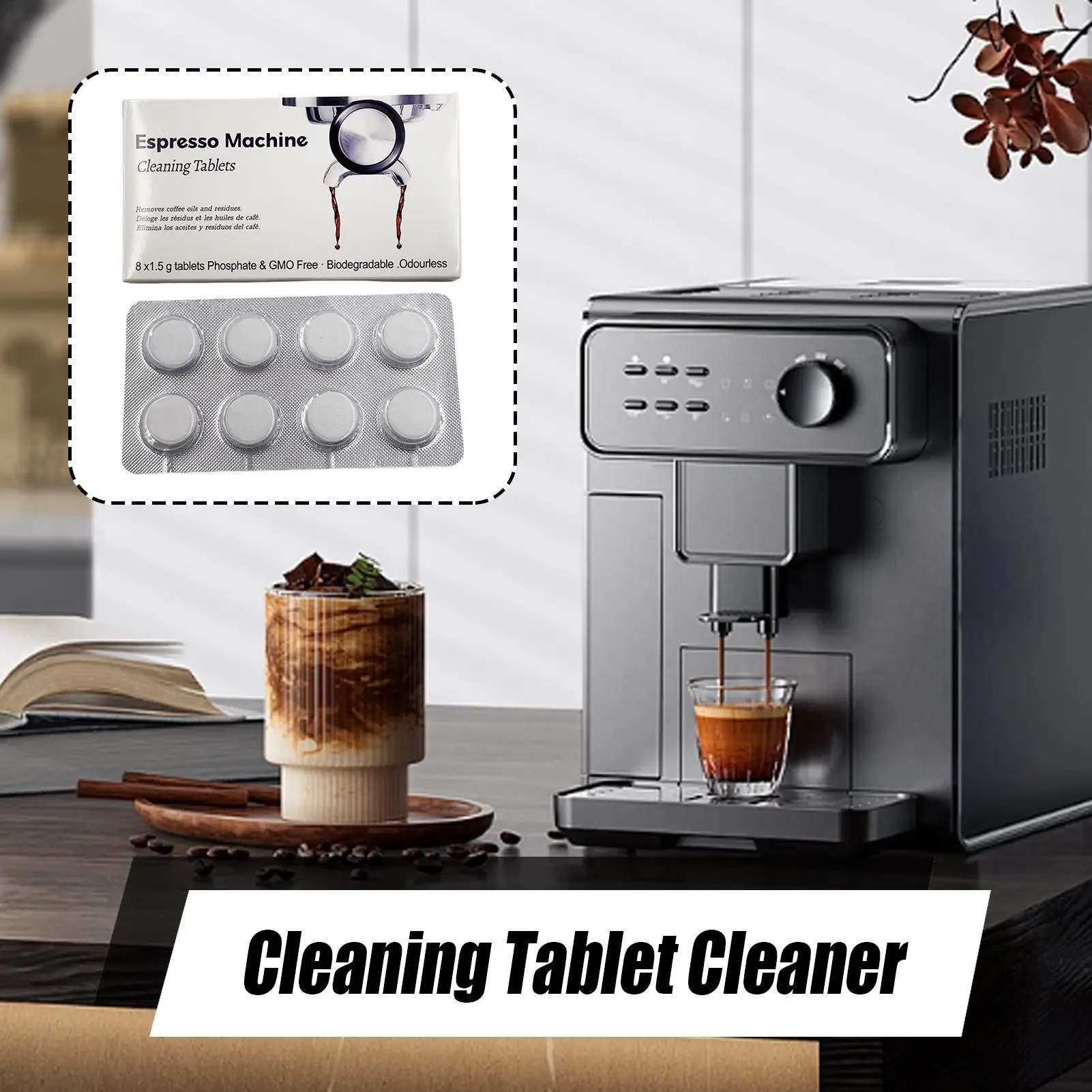 Backflush Tablet Cleaner - เม็ดทำความสะอาดเครื่องชงกาแฟเอสเพรสโซ ขจัดตะกรัน-น้ำยาล้างน้ำมัน-น้ำยาทำความสะอาด-เม็ดทำความสะอาดพิเศษสำหรับเครื่องชงกาแฟ