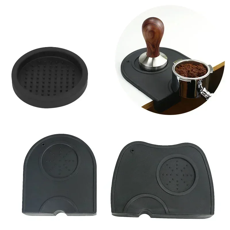 Coffee Equipment Tools - แผ่นรองกันลื่นสำหรับกดผงกาแฟ ทำจากซิลิโคน สำหรับเครื่องชงกาแฟเอสเพรสโซ่ ใช้ในบ้าน ร้านกาแฟ อุปกรณ์บาริสต้า