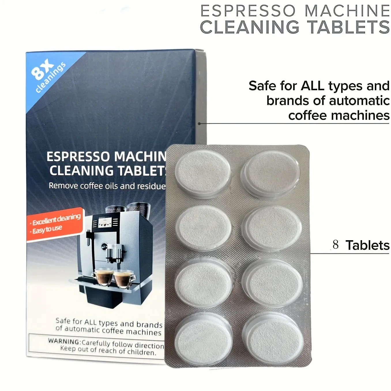 เม็ดทำความสะอาดเครื่องชงกาแฟเอ - Backflush Tablet Cleaner บทวิจารณ์และราคา