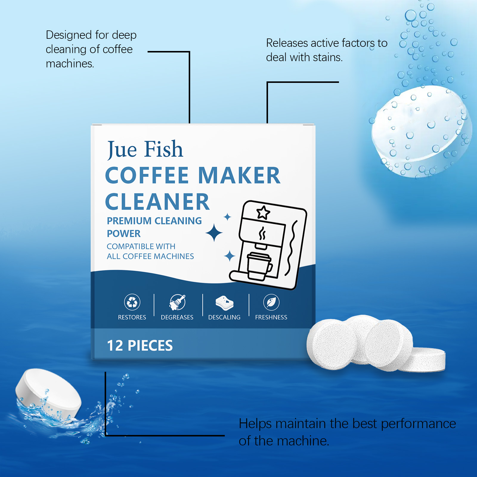 เม็ดทำความสะอาดเครื่องชงกาแฟ ข - Backflush Tablet Cleaner บทวิจารณ์และราคา