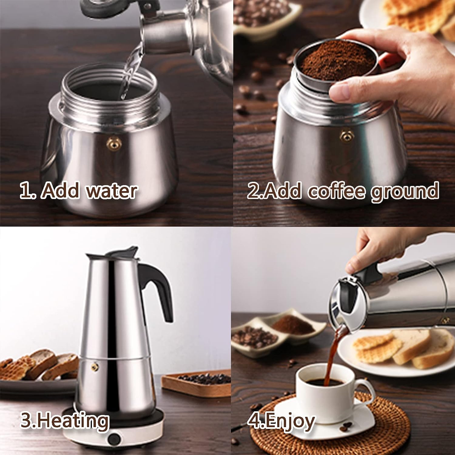 เครื่องชงกาแฟโมคา4/6/9ถ้วย, เค - Coffee Equipment Tools บทวิจารณ์และราคา