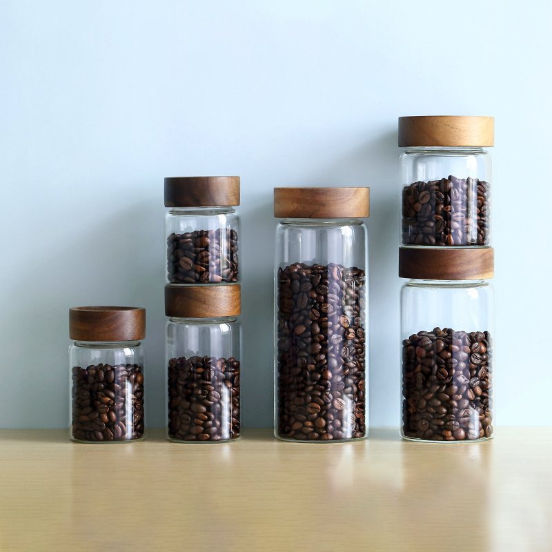 ภาชนะเก็บเมล็ดกาแฟแบบหลอดแก้วพ - Coffee Equipment Tools บทวิจารณ์และราคา